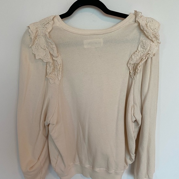 The Great Eyelet Pleat Sleeve Sweatshirt - Picture 8 of 8